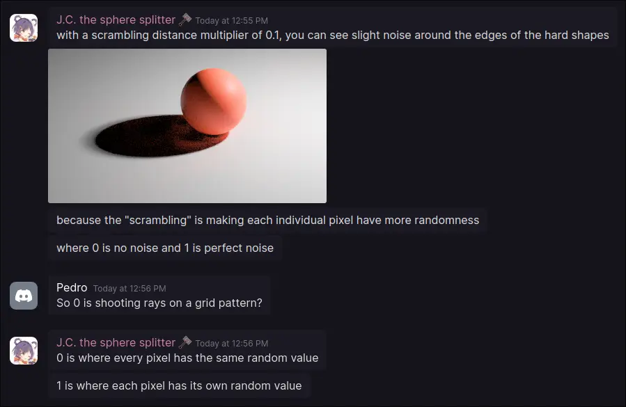 JC explaining what scrambling does